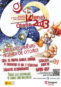 Deporte y ocio nocturno para jóvenes: «12 Lunas Otoño 2013»