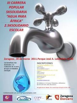 III Carrera Popular  5KSolidaria «Agua para África», 2.5KSolidario escolar