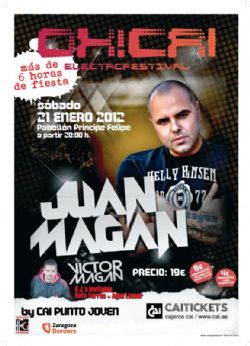 Juan Magán actuará en Zaragoza el 21 de enero de 2012