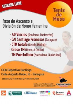 Fase de Ascenso a División de Honor Femenina de Tenis de Mesa