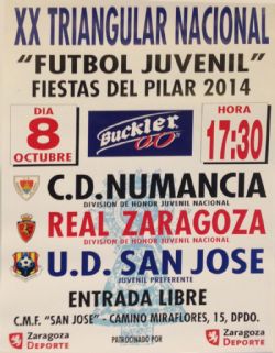 XX Triangular Nacional de Fútbol Juvenil «Fiestas del Pilar 2014»