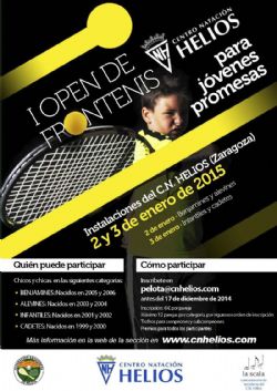 Open de Frontenis Helios para jóvenes promesas