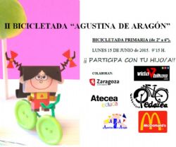 II Bicicletada Escolar «Agustina de Aragón»
