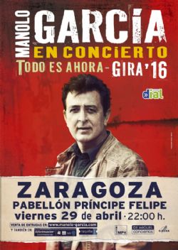 Concierto de Manolo García el viernes 29 de abril