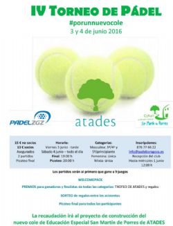 IV Torneo Solidario de Pádel ATADES