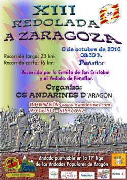 XIII Marcha senderista «Redolada a Zaragoza» 