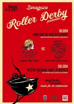 Partido de «Roller Derby» en el PDM Garrapinillos