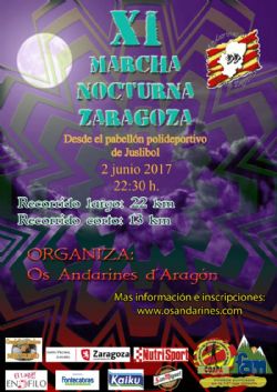 Este viernes tendrá lugar la XI Marcha Nocturna de Zaragoza
