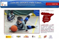 El CSD presenta la «Guía del deporte para todos», un buscador on-line de actividades deportivas para personas con discapacidad