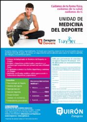 Zaragoza Deporte y Quirón Zaragoza te ofrecen un 15% de descuento en tu reconocimiento médico deportivo