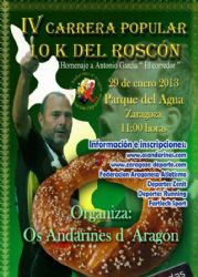 Ya están disponibles las clasificaciones, fotos y vídeos de la Carrera Popular «10k del Roscón» 2013