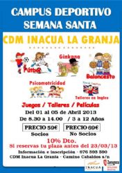 Campus Deportivo de Semana Santa «Inacua La Granja»