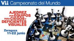 Zaragoza, sede del VII Campeonato del Mundo de Ajedrez por Equipos para Ciegos