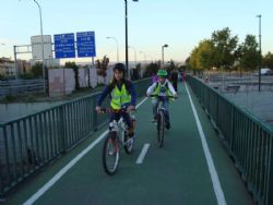 El CP Agustina de Aragón pone en marcha la primera ruta en bici del Camino Escolar