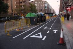 Apertura íntegra del nuevo carril bici de Tenor Fleta y de su conexión con Camino de las Torres