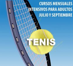 Cursos intensivos de tenis en julio y septiembre