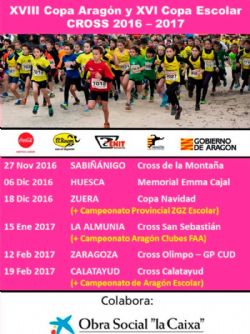 XVIII Copa Aragón de Cross y XVI Copa Escolar de Cross «Gran Premio CaixaBank»