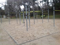 Nueva instalación para practicar «Street Workout» en el Parque Grande «J. A. Labordeta»