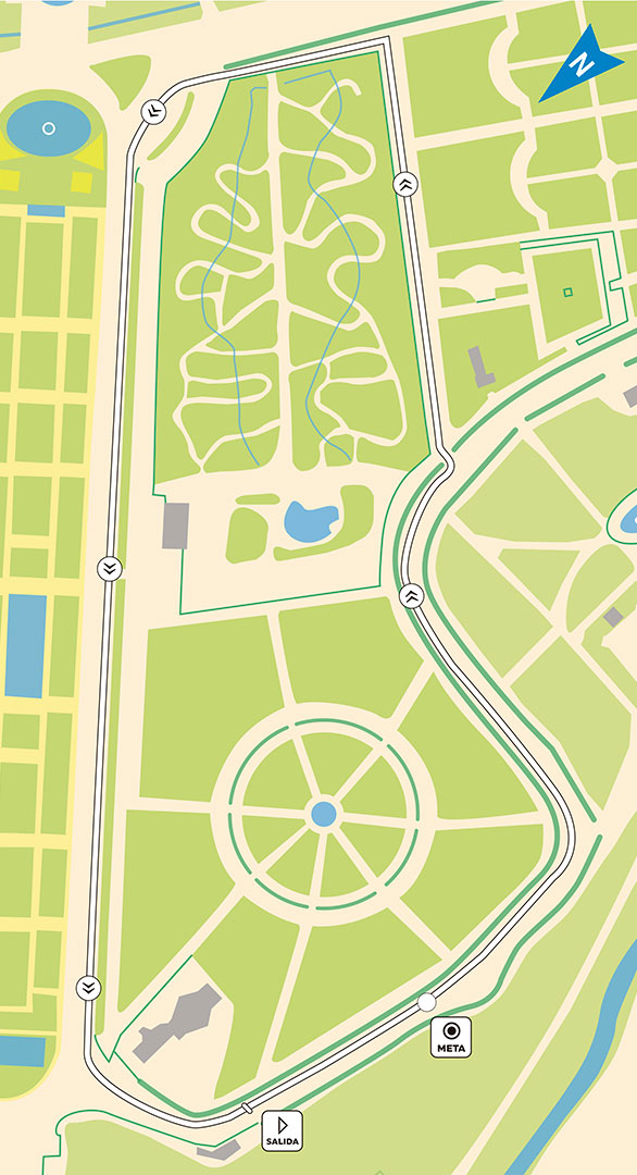 Mapa Circuito 1000 metros