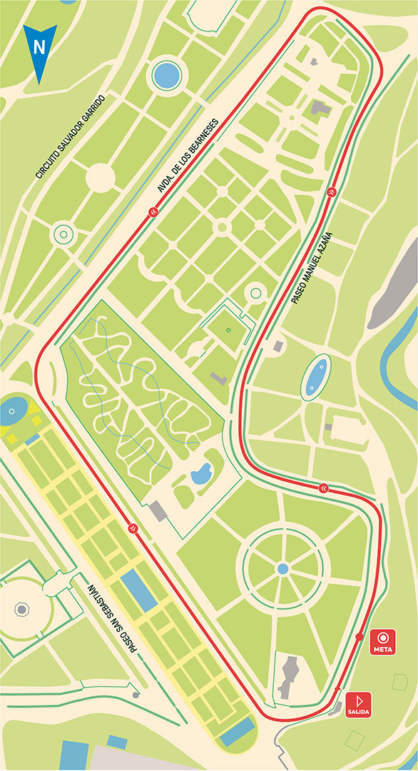 Mapa Circuito 1500 metros