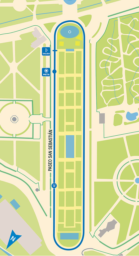 Mapa Circuito 800 metros