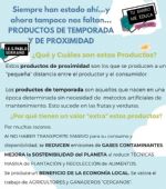 Productos de proximidad y de temporada en nuestra cesta de la compra