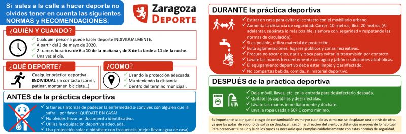 NORMAS y RECOMENDACIONES para hacer deporte en la calle