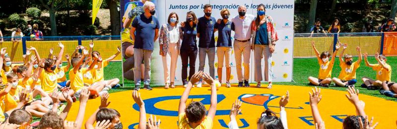 Inauguración del «Cruyff Court Ander Herrera» en Zaragoza