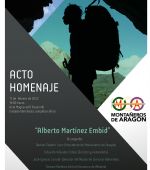 Homenaje al montañero zaragozano Alberto Martínez Embid