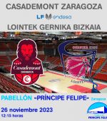 Partidos de Casademont Zaragoza esta semana en el «Príncipe Felipe»