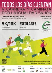 V Carrera y Caminata por la Igualdad 5k 10k «Todos los días cuentan»