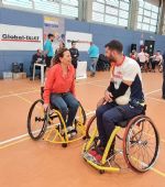 La alcaldesa Natalia Chueca asistió al I Torneo Nacional de Élite de balomnano adaptado