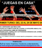 Las entidades y clubes deportivos pueden reservar su espacio en las instalaciones municipales para la próxima temporada