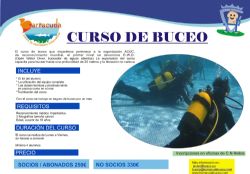 Nuevo curso de Buceo en el Centro Natación Helios