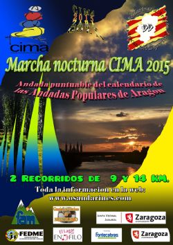 CIMA 2015 ha programado dos andadas en Zaragoza CIMA 2015 ha programado dos andadas en Zaragoza