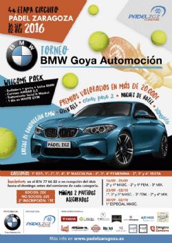 El Torneo BMW Goya Automoción bate el récord de participación en Pádel Zaragoza El Torneo BMW Goya Automoción bate el récord de participación en Pádel Zaragoza