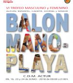Continúa el Trofeo «Ibercaja-Ciudad de Zaragoza» de Balonmano Playa 