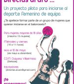 Directas al Aro, un proyecto piloto para iniciarse al deporte femenino de equipo