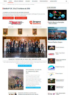 Zaragoza Deporte estrena nueva web con un formato más visual e interactivo