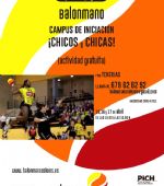 Campus gratuito de iniciación al Balonmano para chicos y chicas