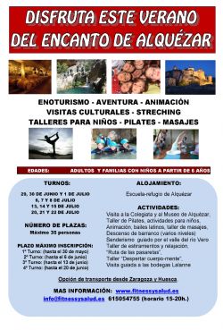 Disfruta de un verano familiar en Alquézar Disfruta de un verano familiar en Alquézar