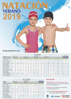 Cursillos de Natación en Verano 2019