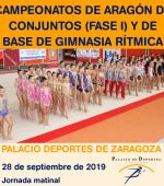 Campeonatos de Aragón de Conjuntos (Fase I) y de Conjuntos Base de Gimnasia Rítmica