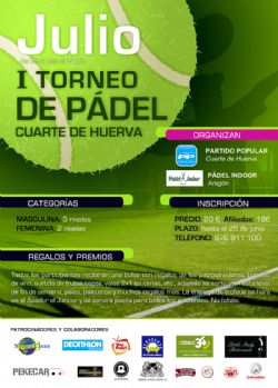 I Torneo de Pádel Cuarte de Huerva I Torneo de Pádel Cuarte de Huerva