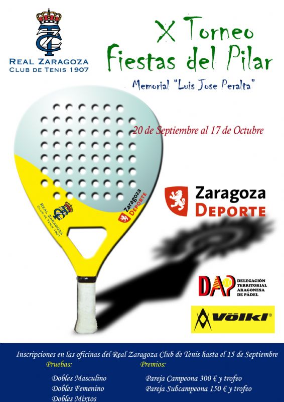 X TROFEO FIESTAS DEL PILAR DE PADEL