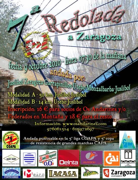 VII Marcha senderista 'Redolada a Zaragoza' VII Marcha senderista 'Redolada a Zaragoza'