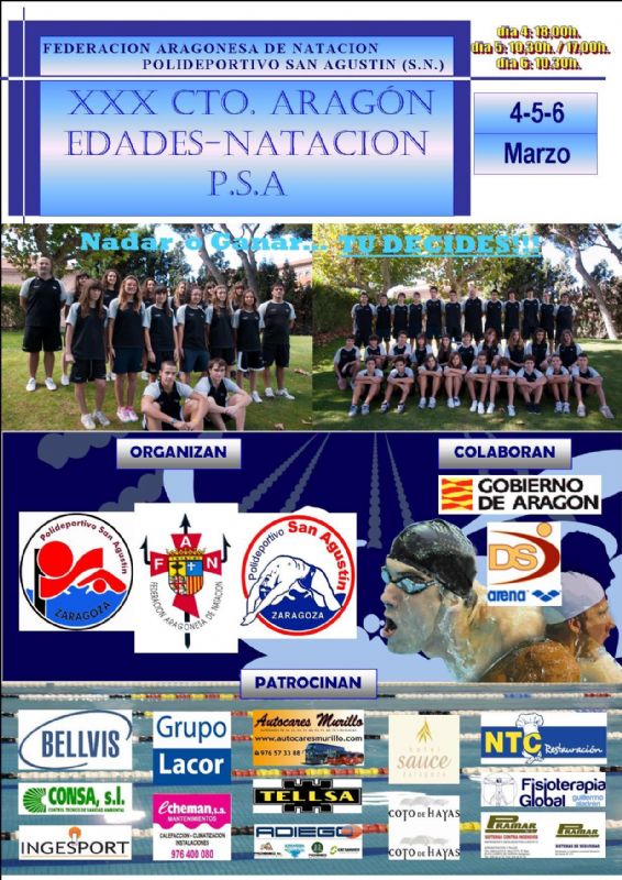 XXX Campeonato de Aragón de Natación - Edades de Invierno