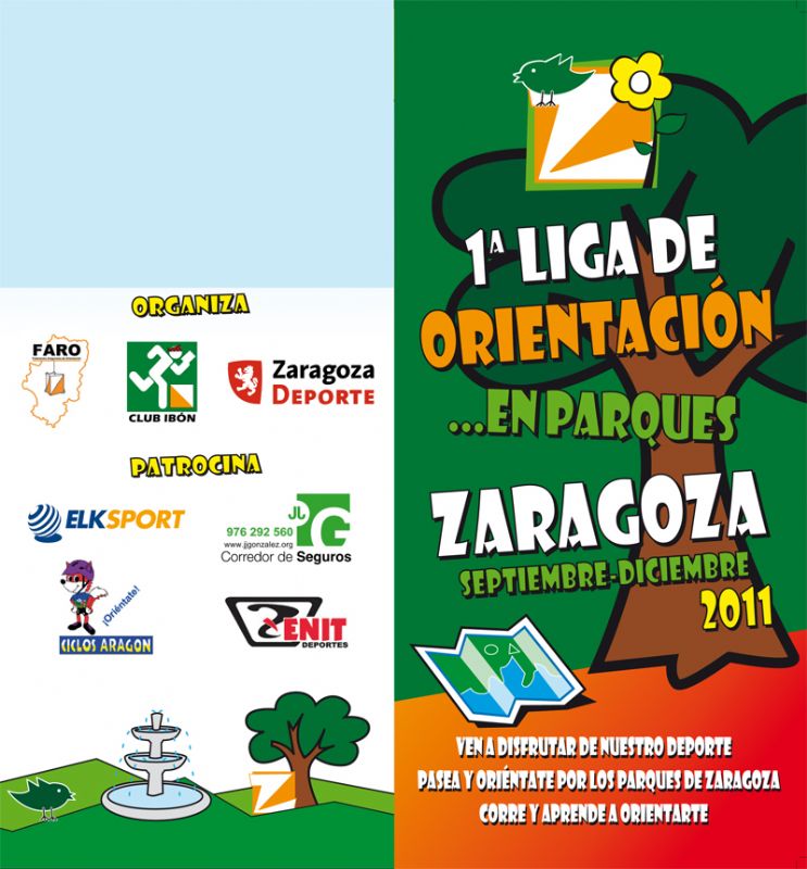 1ª Liga de orientación en parques de Zaragoza. [Prueba nº 12: Parque Oeste]