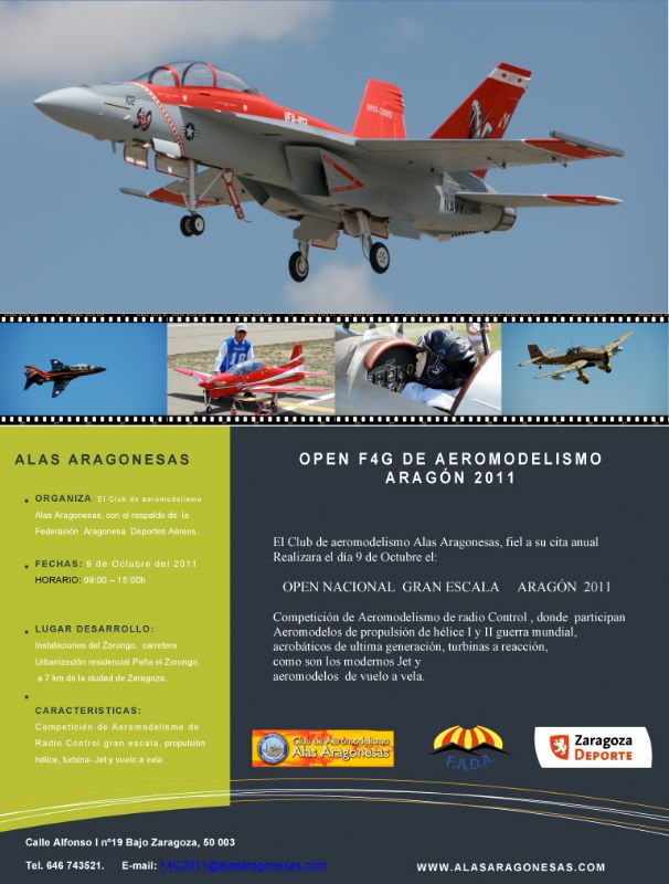 Open F4G  de Aeromodelismo Aragón 2011
