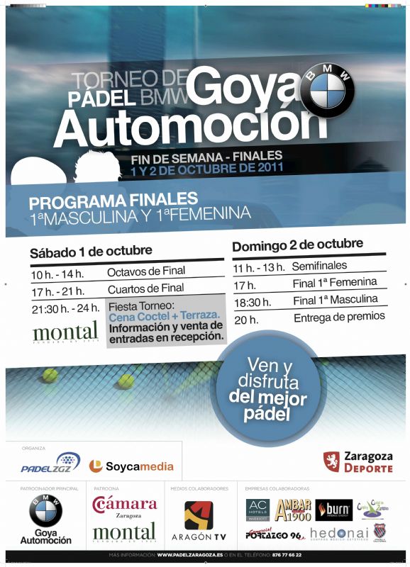 Fase Final del Torneo BMW Goya Automoción de Pádel